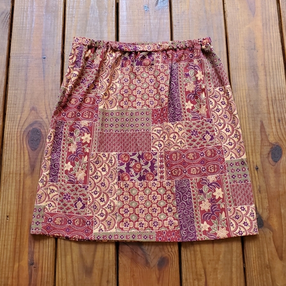Coldwater Creek M boho earthy wrap mini skirt - Picture 2 of 5